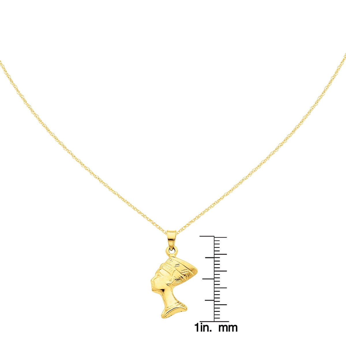 Queen nefertiti 14k gold deals necklace