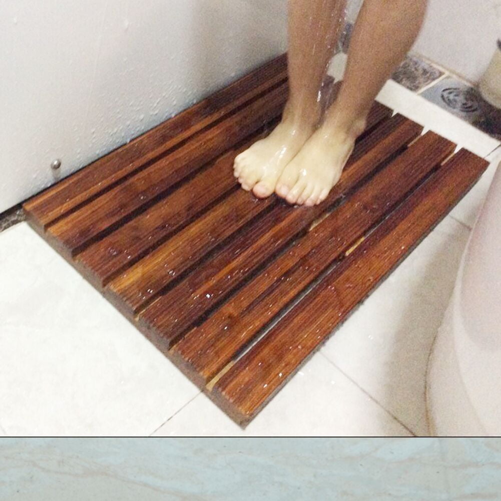 Organizedlife Wooden Non-Slip Mats, Slip Resistant Mat ,Tub Wood Bath Mat, Non-Slip Mat for Indoor or Outdoor，Perfect New Year Gift,