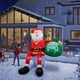 thumbnail image 5 of Papá Noel inflable navideño para escalar, 2,4 m, con luces LED, 5 of 7