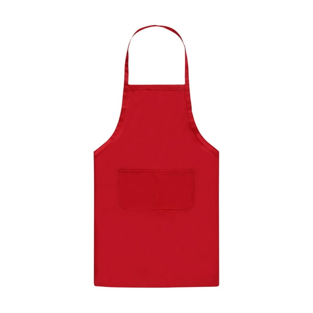 XMMSWDLA Bib Aprons, Unisex Apron No Pocket Bulk Machine Washable Plain