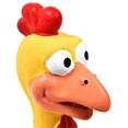 thumbnail image 3 of Estilo de juguetes de goma para perros con chirriador de pollo para mascotas de razas pequeñas, medianas o grandes, jugar a buscar, reducir la ansiedad por separación JM, 3 of 5