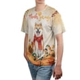 thumbnail image 4 of Happy Thanksgiving Akita with Turkey Pumpkins Autumn Vibes All Over Print 3D Shirt Unisex Merch Inu Dog Lover - 12018, 4 of 6