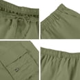 thumbnail image 6 of Zimjoy Mens Cargo Shorts Athletic Lightweight Breathable Casual Gym Work Mens Shorts Drawstring Elastic Waist Bermuda with Zipper Pockets Army Green M, 6 of 6