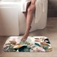 thumbnail image 4 of 1pc Floral Leaves and Circular Absorbent Non-Slip Bathroom Thickened Flannel Rug Decor,Soft,Quick Drying,Suitable For Indoor/outdoor Use,Bathrooms,Bedrooms,Kitchens,Terrace,Laundry Rooms,16"x24", 4 of 9