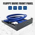 thumbnail image 3 of Front Floppy Panel 20 Pin Computer USB 3.0 Expansion High Speed Professional 3.5 Inches Floppy Bay Plug Play Dual Ports Home, 3 of 4