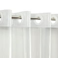 thumbnail image 2 of Yisure Clear Shower Curtain with Built-in Rings Hook Free PEVA Bathroom Transparent Liner 72x74in, 2 of 5