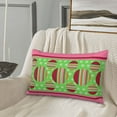 thumbnail image 2 of LNWH Rectangle Pillow Cover, Pink Aztec Circle Geometry Cushion Covers Pillowcase for Couch Bedroom Sofa, 20"x30", 2 of 7