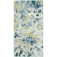 thumbnail image 5 of SAFAVIEH Watercolor Isabella Abstract Colorful Area Rug, Ivory/Light Blue, 6'7" Square, 5 of 5