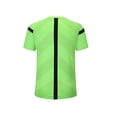 thumbnail image 2 of Manyakai Boys Mens Soccer Referee Jersey and Shorts Set Short Sleeves Ref Shirts Umpire Referee Green L, 2 of 4