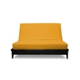 thumbnail image 2 of Premium Cotton/Polyester Futon Cover by Prestige Furnishings - Solid Collection - Solid Gold - Loveseat Size (54" x 54"), 2 of 6