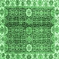 thumbnail image 1 of Ahgly Company Indoor Square Abstract Emerald Green Modern Area Rugs, 8' Square, 1 of 4