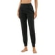 thumbnail image 1 of Pantalones de yoga para el día a día: pierna recta con bolsillos laterales, nailon y spandex, puños ajustables, comodidad para todas las estaciones, 1 of 6