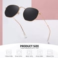 thumbnail image 4 of Gafas de sol MEETSUN polarizadas hexagonales para mujer y hombre, paquete de 3, 4 of 7