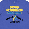 thumbnail image 4 of Inktastic Down Syndrome Awareness Support, Educate, Advocate Youth T-Shirt, 4 of 5