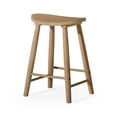 thumbnail image 1 of Open Box Maven Lane Luna Counter Stool in Light Oak Wood Finish, Set of 4, 1 of 6