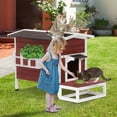 thumbnail image 5 of Petsfit Large Outdoor Cat House for 3 Adult Cats Waterproof, Outside Feral Cat Shelter with Escape Door & Stair Weatherproof, 5 of 7