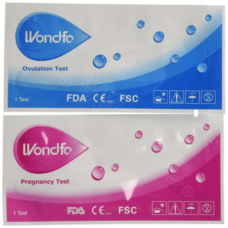 Wondfo 50 Ovulation Test Strips and 20 Pregnancy Test Strips Kit - Rapid Test Detection for Home Self-Checking (50 LH + 20