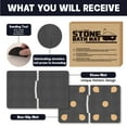 thumbnail image 5 of Large Stone Bath Mat, 32"x 20" Diatomaceous Earth Bath Mat for Bathroom, Quick Drying Long Bath Mat Stone Absorbing, Non-Slip Diatomite Hard Stone Shower Mat Instant Dry (Dark Grey), 5 of 8
