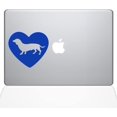 thumbnail image 1 of The Decal Guru Heart Dachshund MacBook Decal Vinyl Sticker - 15" MacBook Pro (2015 & Older) - Dark Blue, 1 of 1