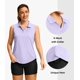 thumbnail image 4 of Camiseta de golf G Gradual sin mangas para mujer UPF 50+, color morado claro, 4 of 6