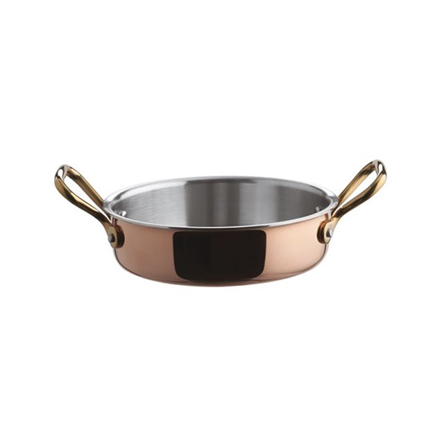 Paderno A1550310 8 oz Aluminum/Copper/Stainless Steel Mini Rondeau Ramekin