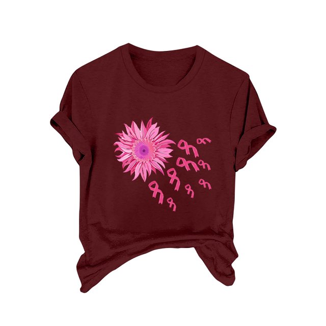 Birdeem Hauts à Manches Courtes pour Femmes Été Mode Imprimé Manches Courtes Blouse Amusante Col Rond T-Shirt Hauts et Blouses