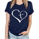 thumbnail image 1 of Blusas de Manga Corta para las Mujeres Imprimir Cuello Redondo Camiseta, Blusa Clásica Vintage para la Primavera Y el Verano, 1 of 4