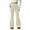 Light yellow, variant on Yigetop Winter Pants for Women Women's Fleece Lined Leggings Flare Pants Thermal Warm High Waisted Winter Bootcut Dress Pants Fleece Pants Women orange L