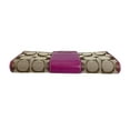 thumbnail image 4 of Pre-Owned Coach Signature Canvas Long Wallet 43412 Brown and Purple (Good), 4 of 16