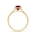 thumbnail image 2 of ANGARA Natural 1 ct Ruby Twist Rope Split Shank Ring in 14K Yellow Gold for Women (Size-6mm) | July Birthstone Jewelry for Her | Natural Ruby Rings, 2 of 9