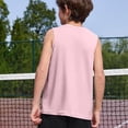 thumbnail image 5 of Nestiefly Boys Athletic Tank Tops Quick Dry Sleeveless Shirts Basketball Undershirts Kids Workout T-Shirts Pink 130, 5 of 5