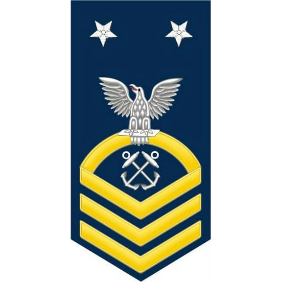 3.8 Inch Navy Master Chief Gold E-9 Boatswain's Mate BM Decal Sticker