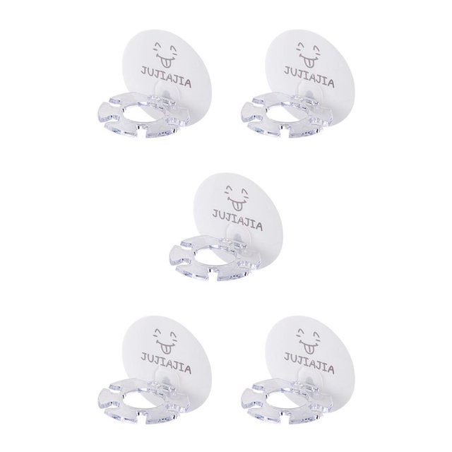 Naiovety Soporte de plástico para cepillos de dientes, estante de almacenamiento para de dientes, soporte para cepillos de dientes, autoadhesivo, Type8 NO8 Naiovety CBP124252
