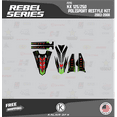 thumbnail image 3 of Kalair GFX Graphics Kit for Kawasaki KLX 125 Polisport Restyle (2003-2008) Rebel Series, 3 of 5