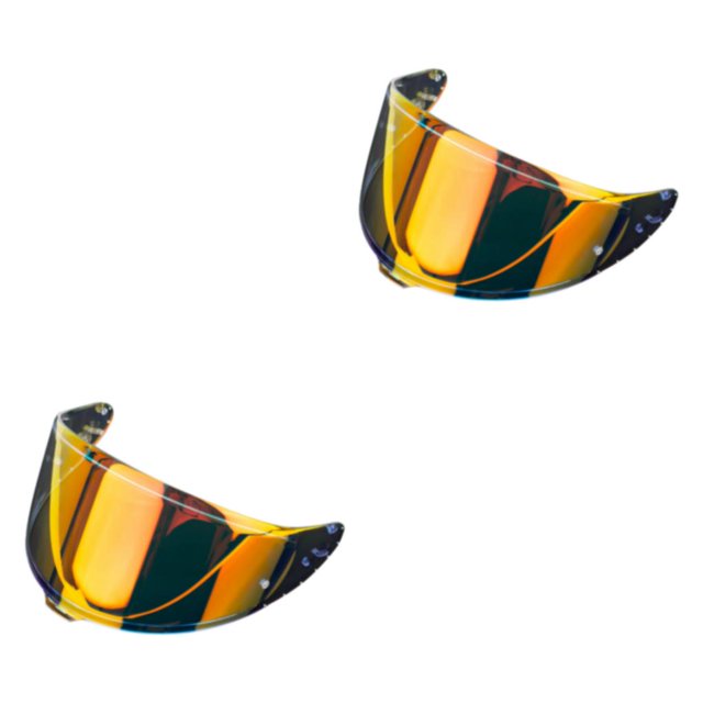 Transemion Detachable Replacement Full Face Insert Only for Z8 Visor Lens Impact Resistant Crystal Clear Red 28x14cm 2Set