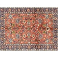 thumbnail image 1 of Ahgly Company Indoor Rectangle Contemporary Brown Red Abstract Area Rugs, 7' x 9', 1 of 6