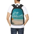 thumbnail image 4 of Disketp Shopping Cart On Tropical Beach Mochila Minimalista de Gran Capacidad, Mochila de Viaje para Escuela, Trabajo o Uso Diario, 4 of 6