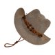 thumbnail image 1 of Sombrero de vaquero occidental elegante Methold para mujer marron oscuro, 1 of 6