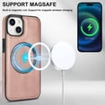 thumbnail image 6 of Decase for iPhone 11 Flip PU Leather Back Cover with 2-in-1 Detachable Magnetic Wallet with 5 Card Slots Compatible Mag-Safe and RFlD Blocking Kickstand and Wireless Charging,Rosegold, 6 of 8
