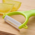thumbnail image 3 of Peeler For Vegetables And Fruits Peeler Set, Quickly Peels Apple, Potato, Corn, Ginger, Citrus, Avocado, Mango and More (green 2pack), 3 of 7