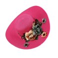 thumbnail image 1 of Sun Cap Wide Brim Colorful Flowers Temperament Adjustable Multicolor Floral Hat for Daily Wear, 1 of 10