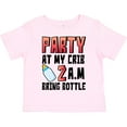 thumbnail image 3 of Inktastic Party at My Crib 2 A.m. Bring Bottle Baby Humor Boys or Girls Toddler T-Shirt, 3 of 5