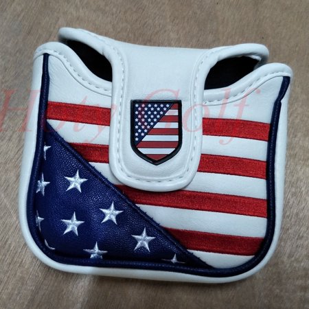IMISSILLEB Golf Putter Cover Mallet Headcover, Big Square Mallet Putter Magnet Fit Cover Bag