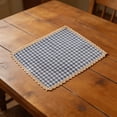 thumbnail image 5 of SouMaox Placemat Set Decorative Table Mat, Rectangular Placemat for Dining Table Protection, Classic Checkered Design, 11.8" x 15.7" Blue, 5 of 5