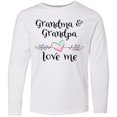 thumbnail image 3 of Inktastic Grandma and Grandpa Love Me- Heart Grandchild Long Sleeve Youth T-Shirt, 3 of 5