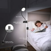 Glocusent Adjustable Flexible Eye Lamp, 36 LED Clip-on Reading Light for Desk, Bed Headboard & Computer
