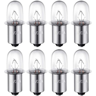 MaxLLTo 12 Volt Xenon Flashlight Bulbs - 2 Pack Replacement For Torch KPR120
