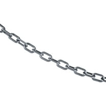 3/4 Inch x 25 Feet Silver Plastic Safety Chain