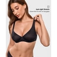 thumbnail image 3 of Women's Mesh Balconette Bra Sexy Demi Supportive Comfortable Seamless Underwire Unlined Sheer Bras, 3 of 5