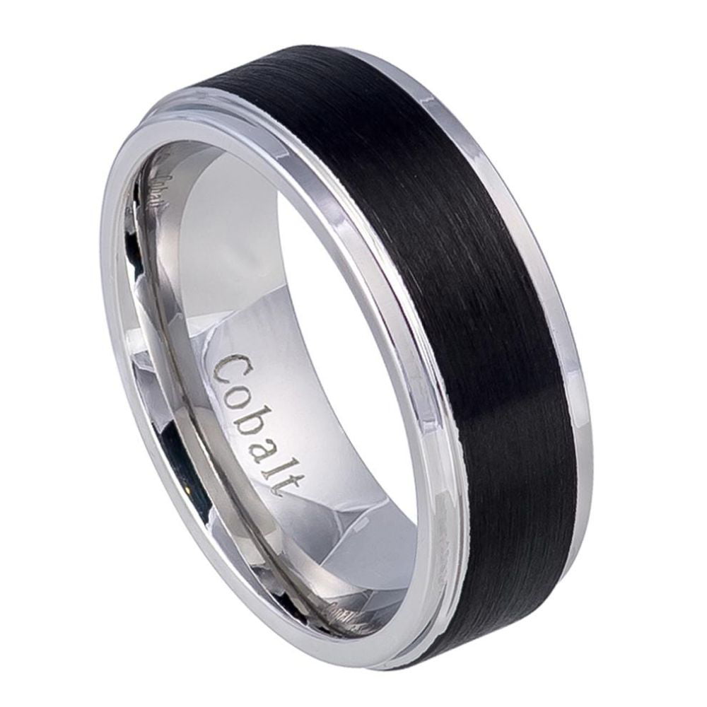 Cobalt Stepped Edge Ring Size 9